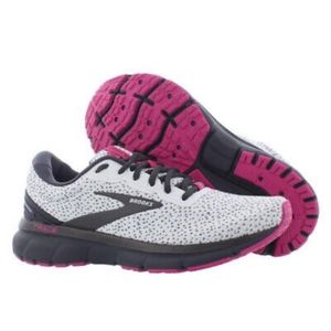 Brooks Trace 1 Women's Shoes Size 6.5 White Grey Berry Athletic Shoe Sneaker